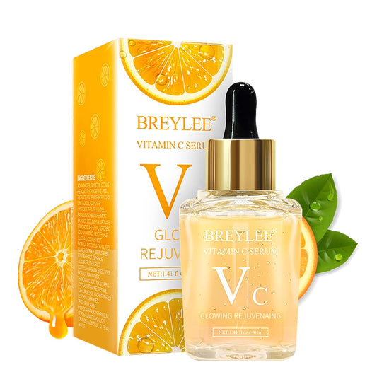 BREYLEE Vitamin C Serum for Face & Eye (1.4 oz) for Brightening Skin,Dark Spot Remover,Reduce Wrinkle,Anti Aging,Moisturizer with Hyaluronic Acid,Vitamin E,Retinol